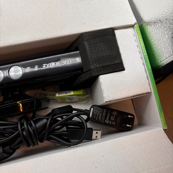Xbox 360 Kinect Sensor Console Accessories Black Lightly Used in Box Untested - Picture 3 of 16